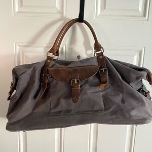 Canvas & Leather Duffel Bag